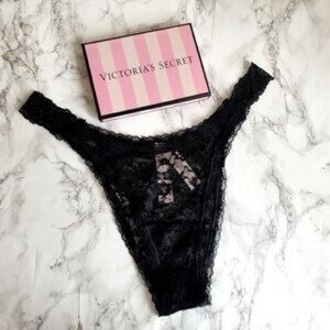 Victoria's Secret Black Lace Panties Intimates